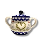 Bunzlau Suikerpot groot Millena Suikerpot Bunzlau Suikerpot groot Millena Suikerpot